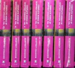チョーサー全集　COMPLETE WORKS OF GEOFFREY CHAUCER.  7 vols.set. a fine set. 