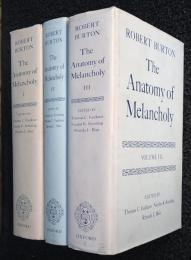 THE ANATOMY OF MELANCHOLY. Vol.1～Vol.3. 3vols.  
バートン　「憂鬱症の解剖」　