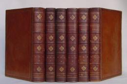 THE POETICAL WORKS OF EDMUND SPENSER. 
スペンサー詩集　６冊揃　初版　総革