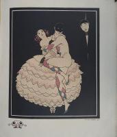 ALBUM DEDIE A TAMAR KARSAVINA. バルビエ版画集 『タマル・カルサヴィナへのアルバム』   illustrations by George Barbier.  First edition