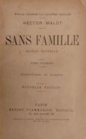 Sans Famille. マロ 「家なき子」　フランス語版   2冊揃   白黒イラスト