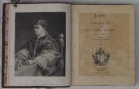 THE LIFE AND PONTIFICATE OF LEO THE TENTHE.  4 vols.set.   W. ロスコー　『教皇レオ10世の生涯』  茶総革時代装幀
