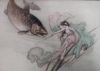 THE WATER-BABIES: A Fairy Tale for a Land-Baby.  キングスレー「 水の子」    First edition. プレート32葉イラスト入