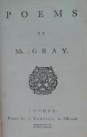 POEMS BY Mr.GRAY.  「グレイ詩集」　　茶総革時代装幀