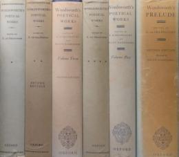 THE POETICAL WORKS OF WILLIAM WORDSWORTH. With THE PRELUDE.  6vols.set.  ウイリアム・ワーズワス詩集・付プレリュード　 セリンコート編 　第二版