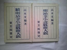 明治全小説戯曲大観 　正・続　　２冊