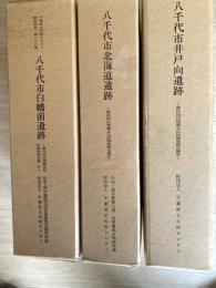 八千代市白幡前遺跡（3冊組）＋八千代市北海道遺跡（2冊組）＋八千代市井戸向遺跡（2冊組）