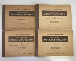 MUSIC FOR CHILDREN　全5冊のうち4冊セット（vol.4 : Minor: drone bass triads 欠）