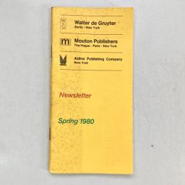Newsletter: Spring 1980: Walter de Gruyter, Mouton Publishers, Aldine Publishing Company（出版物目録）