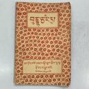 （チベット語）བུདྡྷྰ་ཅ་རི་ཏྲ - ནང་ཏོག་བསོད་ནམས་སྟོབ་རྒྱས་ཀྱིས་གཱ་ཡྰ་ རྡོ་པར་ལ་རྒྱབ་པའོ།།  (Buddha Charitra: The stone painting of Gaya by Nangtok Sonam Stobrgyas.)