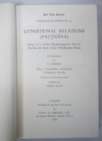 PALI TEXT SOCIETY CONDITIONAL RELATIONS