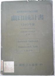 蘭印統計書　1940年版