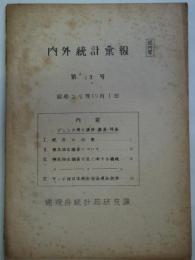 内外統計彙報　第13号