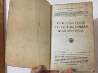 TM 9-810 War Department Technical Manual. 1-1/2 ton 6x6 Truck (Dodge T-223, WC-62 and WC-63) アメリカ旧陸軍省のダッジ軍用トラック整備マニュアル
