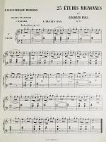BIBLIOTHEQUE MODERNE DES JEUNES PIANISTES - 25 Etudes mignonnes, tres faciles（楽譜：若きピアニストのための現代図書／25のエチュード）