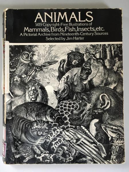 ANIMALS 1419 Copyright-Free Illustrations of Mammals,Birds,Fish