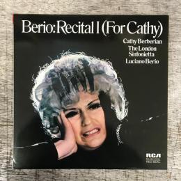 LPレコード　SRA-2891★ベリオBerio『Recital（For Cathy）』　日本盤