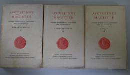 Augustinus　Ｍagister Congres International Augustinus Paris 21-24　Ｓeptembre1954  Communications 1.2.3 　3冊揃