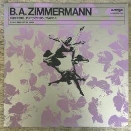 LPレコード　PA-1103★ツィンマーマンZimmermann『Concerto+Photoptosis+Tratto』　日本盤