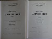 TERTULLIEN LA CHAIR DU CHRIST 2冊揃