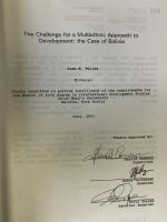 英語論文　The Challenge For A Multiethnic Approch To Development : The Case Of Bolivia (Degree Date : 1993)