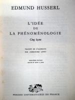 （仏文）　L'id e de la ph nom nologie