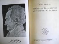 （独文）Gedanken  ber Goethe und Gerhart Hauptmann