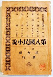 第八國民小説　山路愛山/江見水蔭/徳富蘆花/星野天地/金子春夢/二十三階堂　B6判初版311p　民友社　明治29年