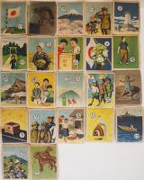 紀元二千六百年奉祝ヒノマルカルタ　大阪市保育会編　絵札47枚/読札46枚　箱入  昭和15年