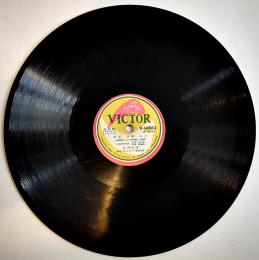 SPレコード　流行歌「アイラヴユー/七つの星座」歌・乙羽信子/渡邊はま子/他　盤面良好　日本ビクター　昭和20年代