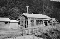 山田線区界松草間鉄道開通記念絵葉書　モノクロ写真版他5枚タトウ付　鉄道省森岡建設事務所　昭和5年