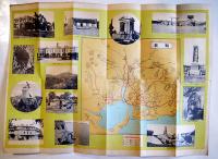 旅順（リーフレット）旅順市街図入　拡げたサイズ53.5×38㎝両面印刷　南満洲鉄道(株)　昭和8年