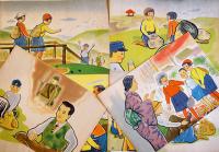 戦時紙芝居「日本晴れ」全20枚揃い　(財)戦時物資活用協会編纂　大日本画劇(株)　昭和16年