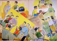 戦時紙芝居「日本晴れ」全20枚揃い　(財)戦時物資活用協会編纂　大日本画劇(株)　昭和16年