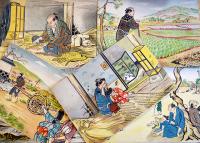 戦前紙芝居「義農作兵衛」全14枚揃い　今井よね・編/京極佳夕・画　紙芝居刊行会　昭和16年