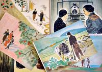 戦時紙芝居「海の母」全24枚揃い　永見隆二・原作/小谷野半二・絵画　日本教育画劇(株)　昭和18年