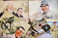 戦時紙芝居「英霊に應ふ」全20枚揃い　作・安倍季雄/画・富永謙太郎　大日本画劇(株)　昭和18年