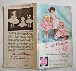 (英)ジニー・ジネットとジル、そして彼女たちの美しい衣装カタログ ヴォーグ・ドールズ社 1957年