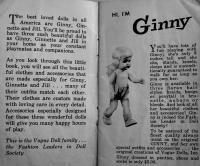 (英)ジニー・ジネットとジル、そして彼女たちの美しい衣装カタログ ヴォーグ・ドールズ社 1957年