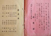 煙火番附　B6判43p　千葉県周南村六手若者連　花火　明治32年