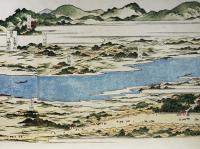 複製　調布玉川惣畫圖　相澤伴主作/長谷川雪堤画　外箱桐箱(34.5×9×8.5㎝)入巻子本美品　多摩市教育委員会　昭和63年