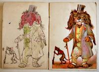 (洋)ぬりえ絵本　FUNNY FRIENDS PAINTING BOOK 着色済　18.5×12.7㎝12p　E.P.DUTTON CO. 199年代