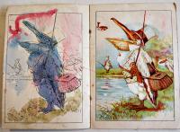 (洋)ぬりえ絵本　FUNNY FRIENDS PAINTING BOOK 着色済　18.5×12.7㎝12p　E.P.DUTTON CO. 199年代