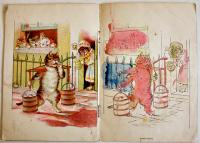 (洋)ぬりえ絵本　FUNNY FRIENDS PAINTING BOOK 着色済　18.5×12.7㎝12p　E.P.DUTTON CO. 199年代