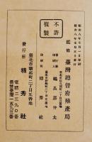 台湾大観(リーフレット) 拡げたサイズ61×17㎝両面印刷表紙付　台湾総督府殖産局監修　昭和8年