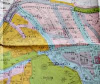 東京都市計画図　容積率・防火地域編(全23図揃)共箱入各109×77㎝色刷　定価57,000円　(株)国際地学協会　平成8年