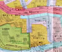 東京都市計画図　容積率・防火地域編(全23図揃)共箱入各109×77㎝色刷　定価57,000円　(株)国際地学協会　平成8年