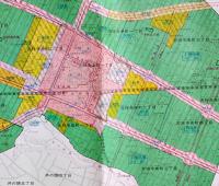 多摩地区都市計画図　日影規制値・区域/新用途地域(全29図揃)共箱入各109×77㎝色刷　定価72,500円　(株)国際地学協会　平成8年