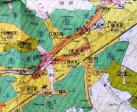 神奈川県都市計画図　新用途地域/日影規制値・区域(全30図揃)共箱入各109×77㎝色刷　定価72,500円　(株)国際地学協会　平成8年