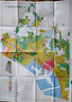 千葉県都市計画図　新用途地域/日影規制値・区域(全24図揃)共箱入各109×77㎝色刷　定価60,000円　(株)国際地学協会　平成10年